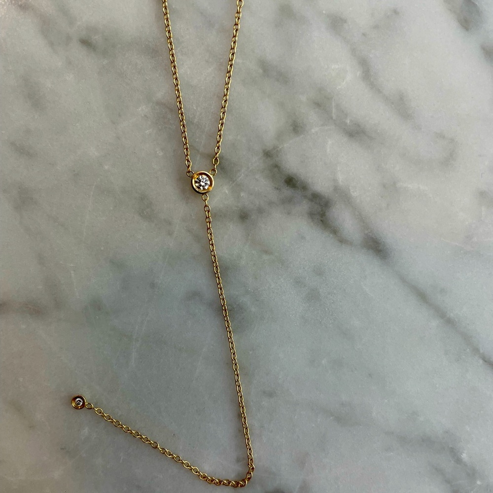 Ariel Gordon Diamond Lariat Necklace